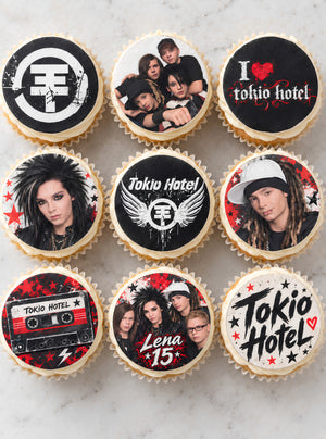 Maffinaufleger "Tokio Hotel" für Cupcakes A4 – essbarer Druck