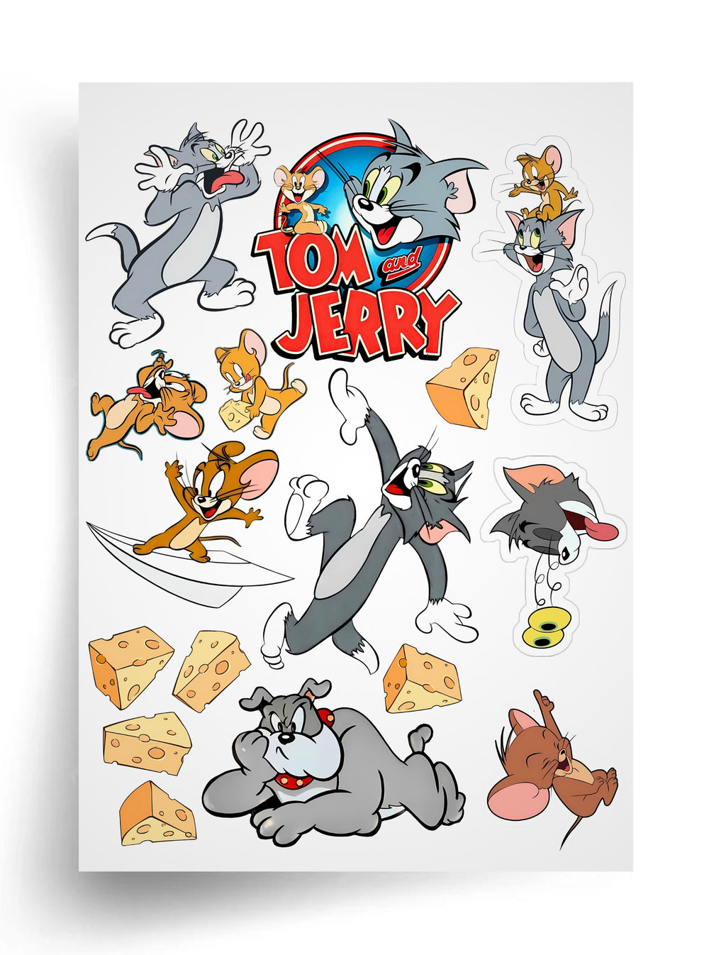 Tortenaufleger "Tom und Jerry" A4 – essbarer Druck