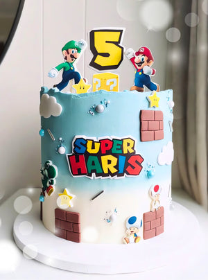 Макет "Super Mario / Супер Марио" для пищевой печати A4