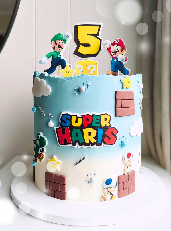 Макет "Super Mario / Супер Марио" для пищевой печати A4